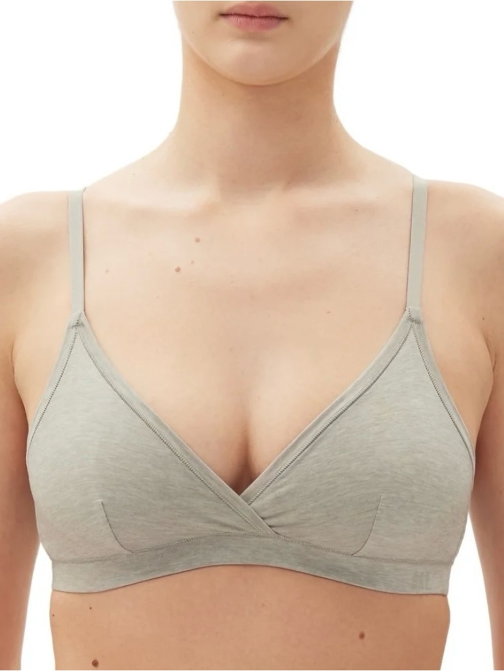 GapBody cotton triangle bralette size L